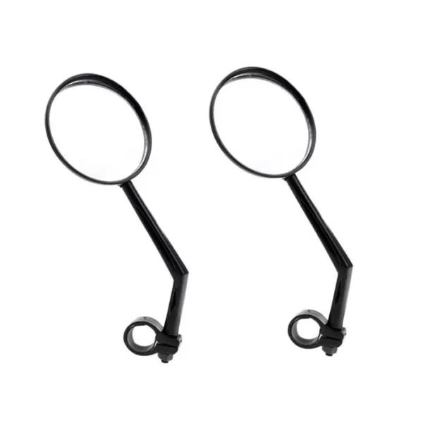 Miroir de guidon de vélo - 2Pcs - Tige Flexible - Sécurité Vue arrière - Noir