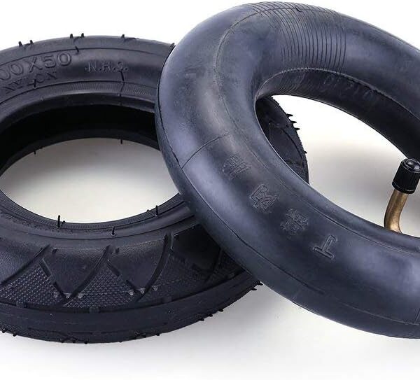 200X50 Tire & Inner Tube Set, 8 x 2 Electric Scooter Tube for Razor E100, E150, E200, Power Core E100, Dune Buggy, ePunk, Crazy Cart, PowerRider 360, eSpark