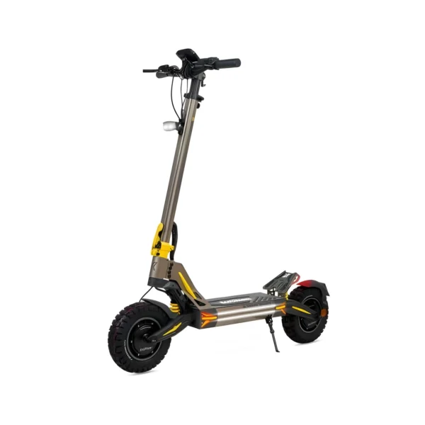 Trottinette électrique Ecoxtrem M41 Armored Dual LR jaune pneus 11 pouces et freins hydrauliques